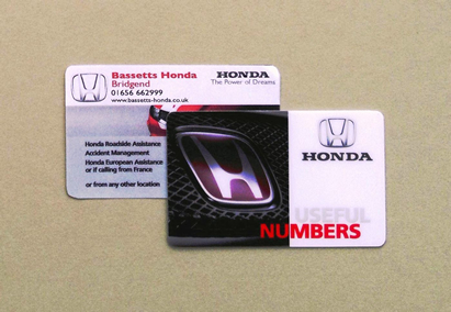 Plastic Information Cards